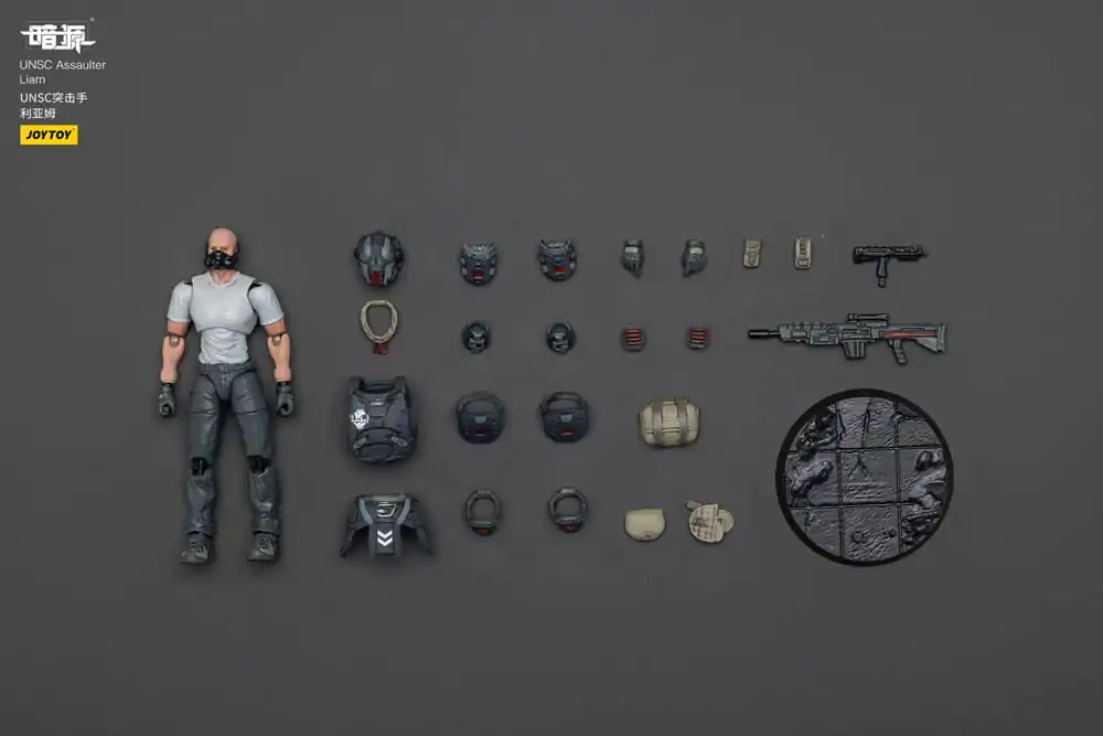 UNSC Dark Source Action Figur Assaulter Liam 7 cm Produktfoto
