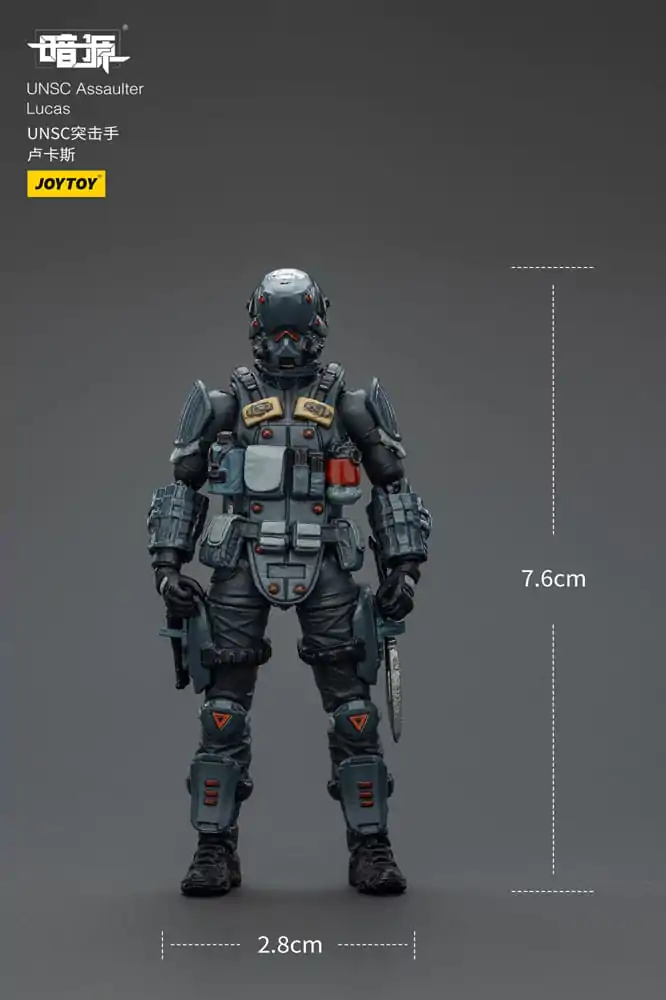UNSC Dark Source Action Figur Ass Assaulter Lucas 7 cm Produktfoto