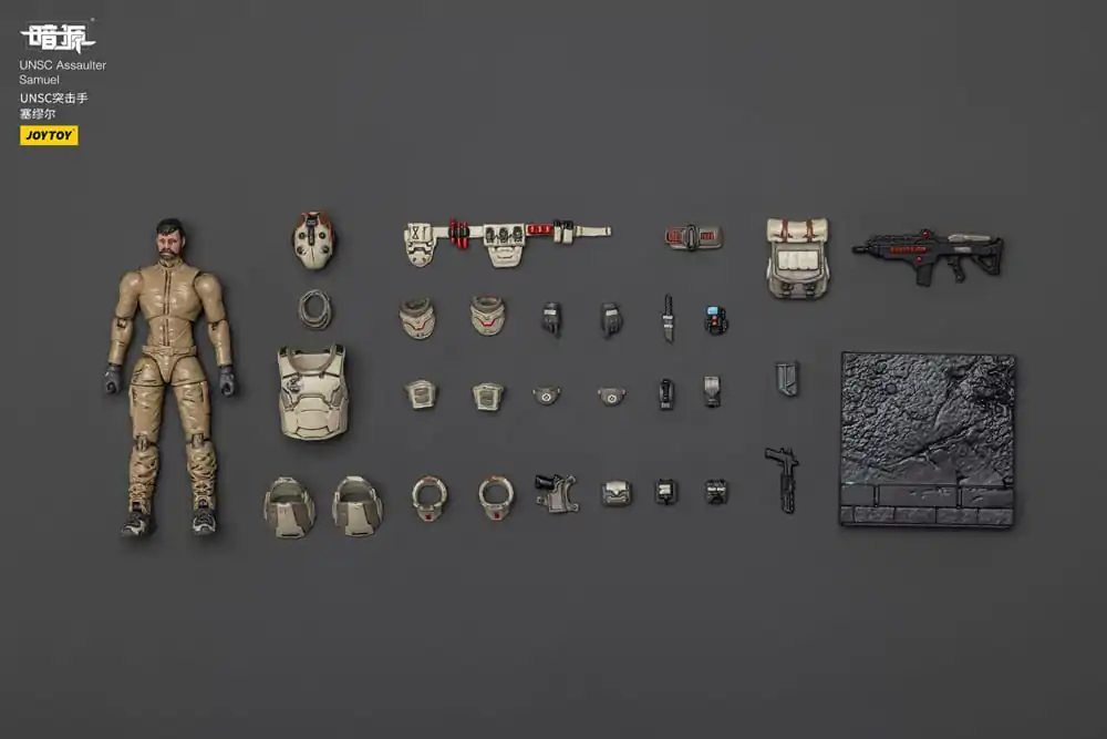 UNSC Dark Source Actionfigur Assaulter Samuel 7 cm Produktfoto