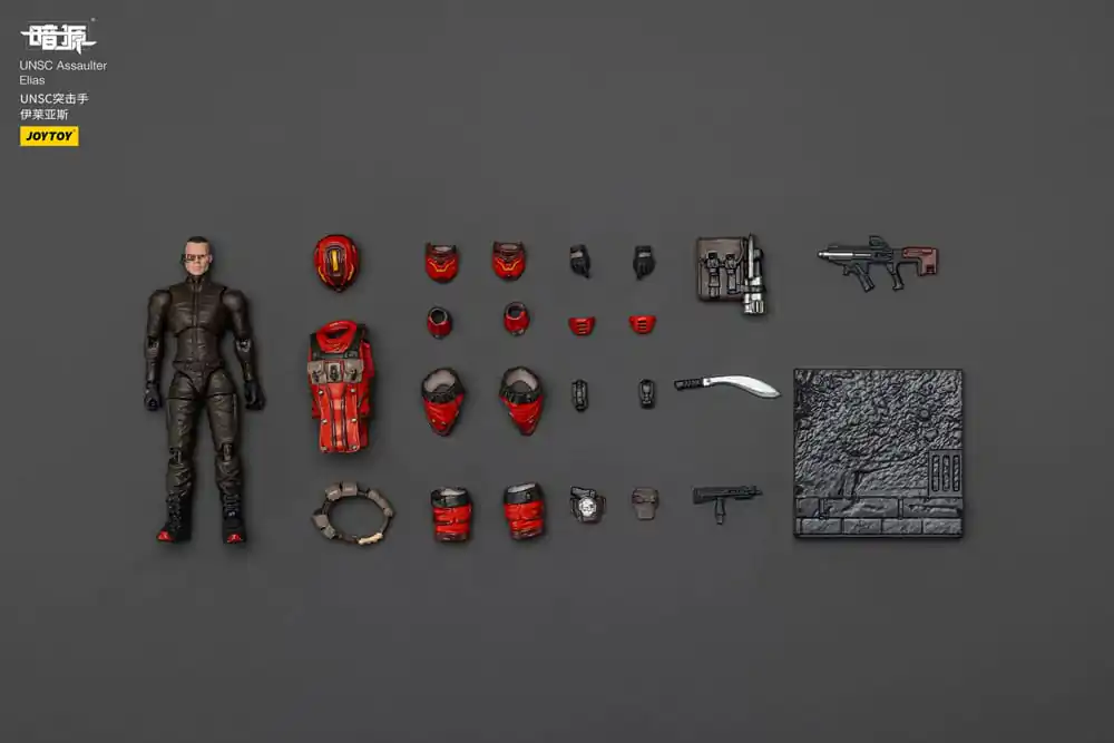 UNSC Dark Source Action Figur Assaulter Elias 7 cm Produktfoto