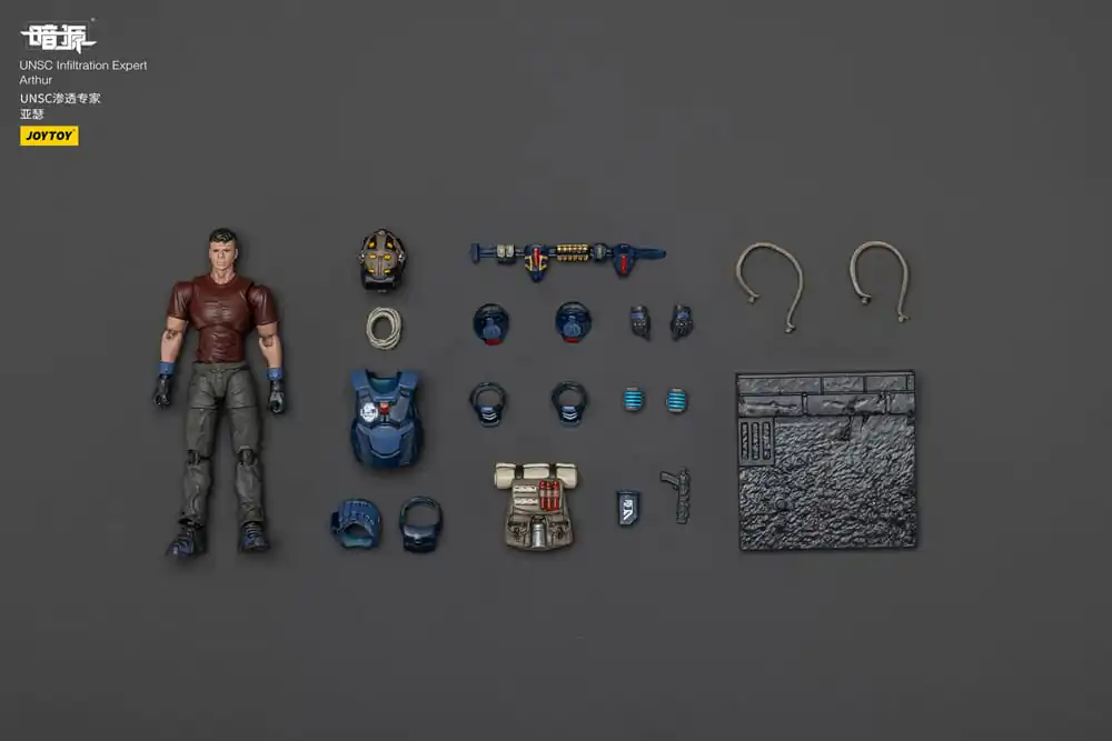 UNSC Dark Source Action-Figur Infiltration Expert Arthur 7 cm Produktfoto