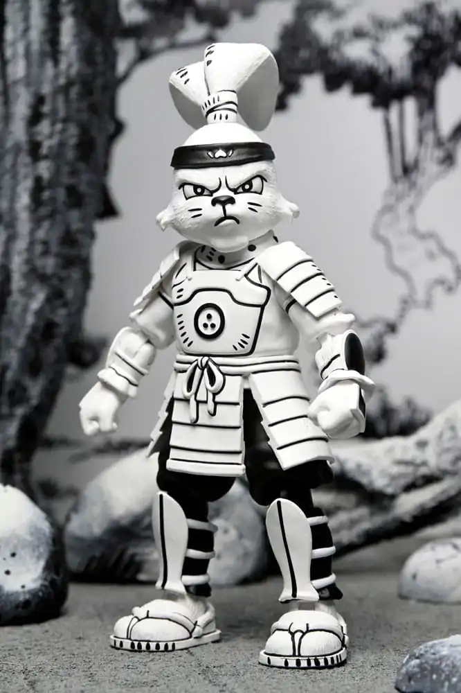 Usagi Yojimbo Actionfigur Samurai Usagi Yojimbo Black &amp; White Figure 18 cm Produktfoto