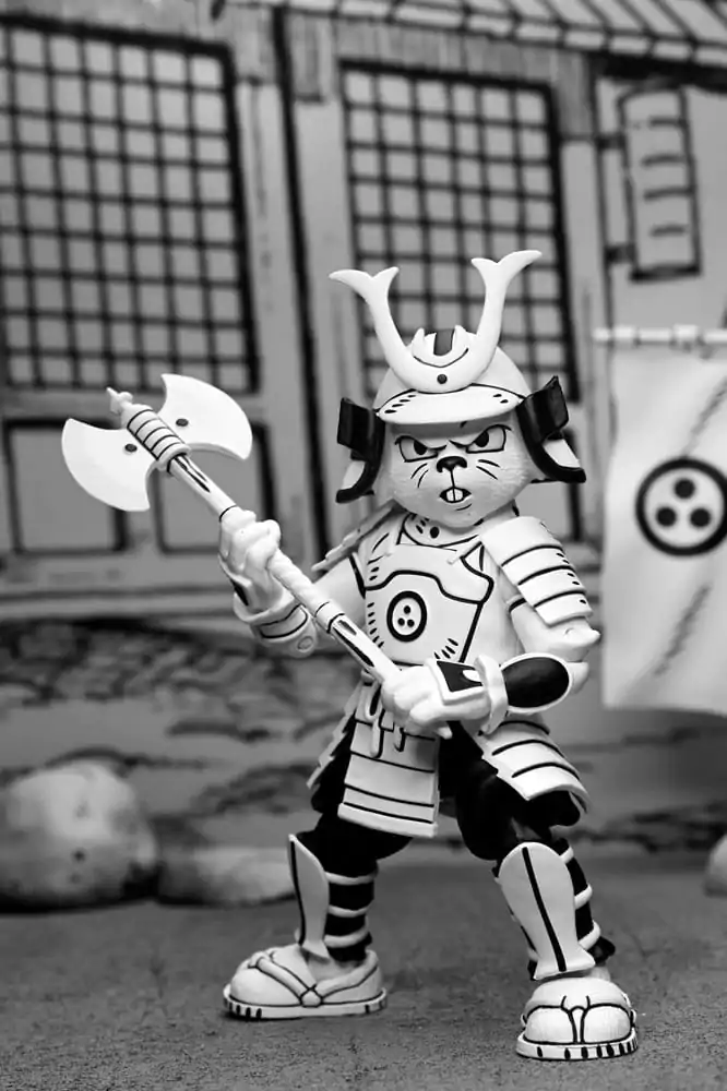 Usagi Yojimbo Actionfigur Samurai Usagi Yojimbo Black &amp; White Figure 18 cm Produktfoto