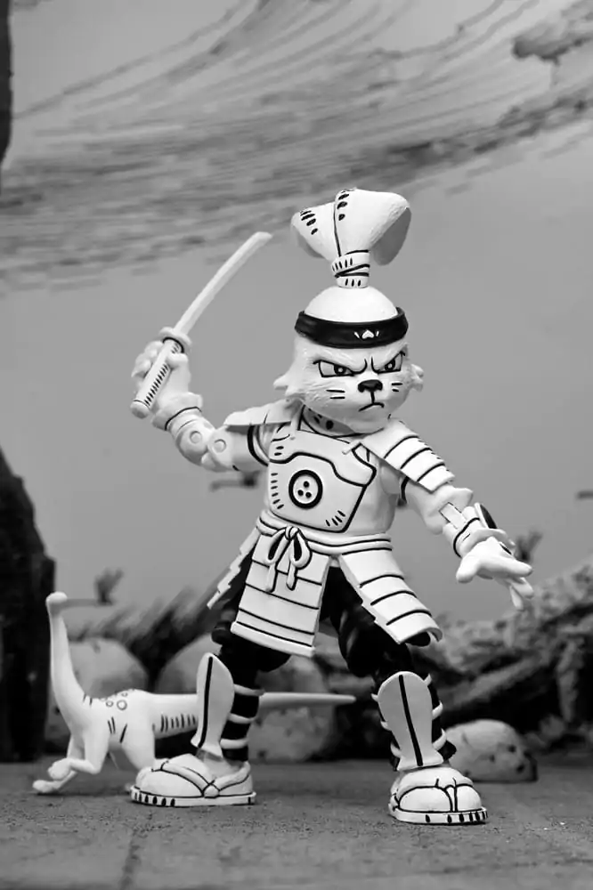 Usagi Yojimbo Actionfigur Samurai Usagi Yojimbo Black &amp; White Figure 18 cm Produktfoto