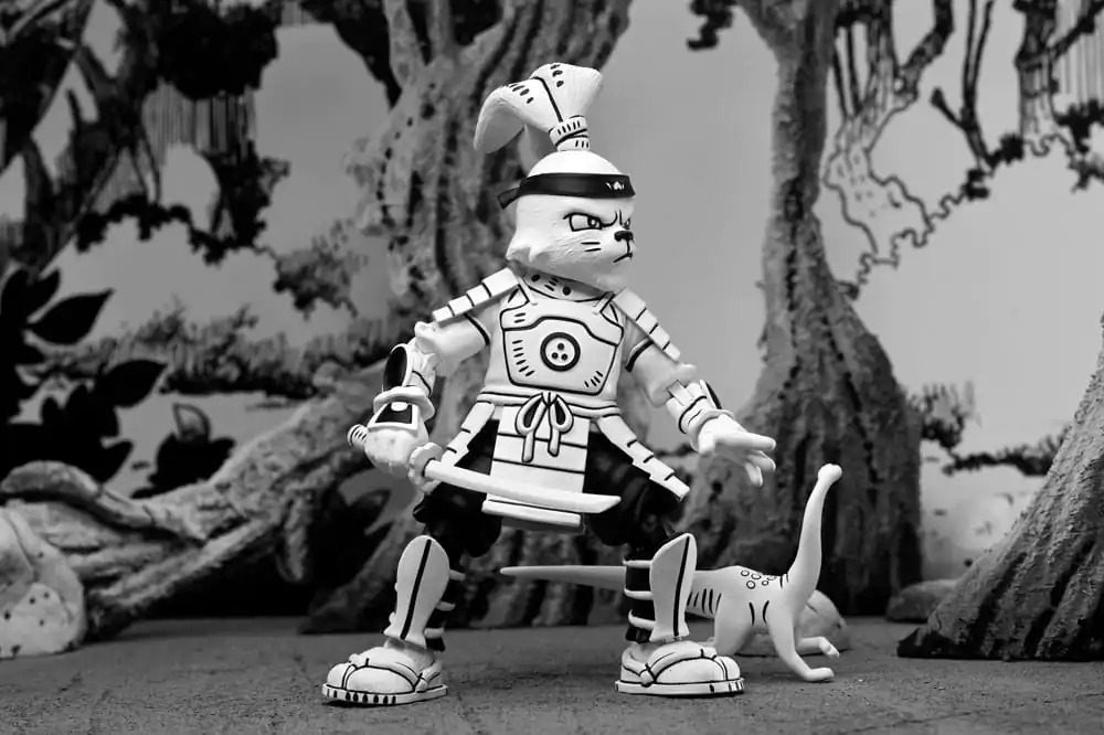 Usagi Yojimbo Actionfigur Samurai Usagi Yojimbo Black &amp; White Figure 18 cm Produktfoto