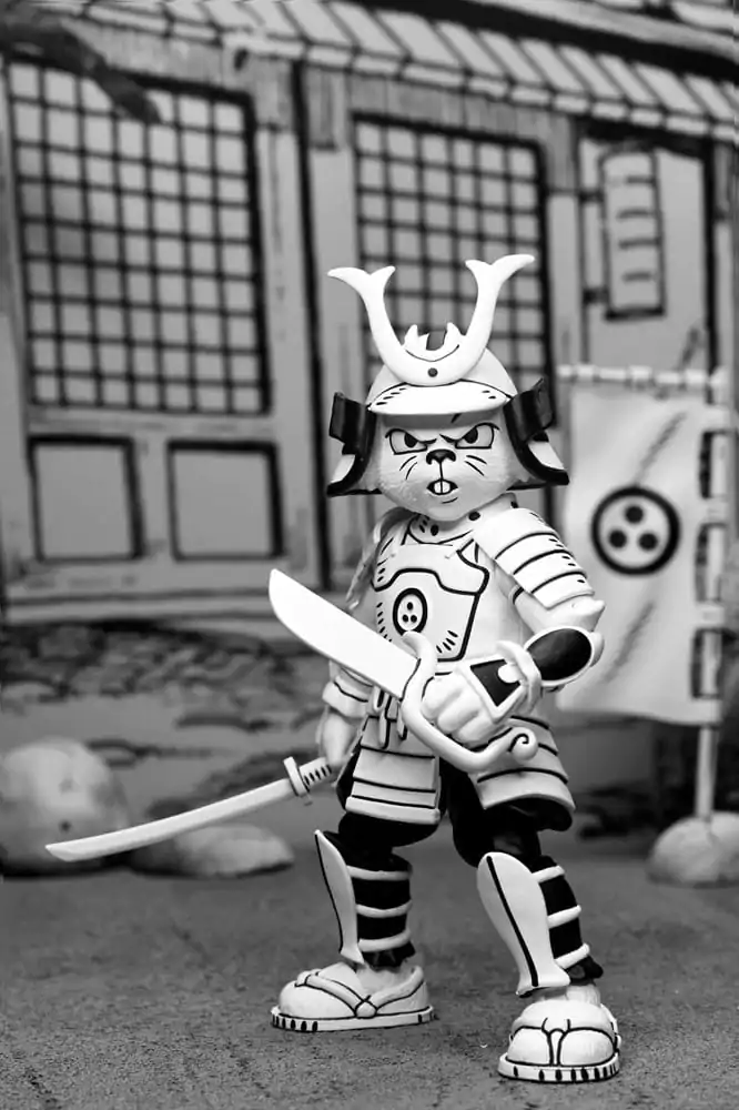 Usagi Yojimbo Actionfigur Samurai Usagi Yojimbo Black &amp; White Figure 18 cm Produktfoto