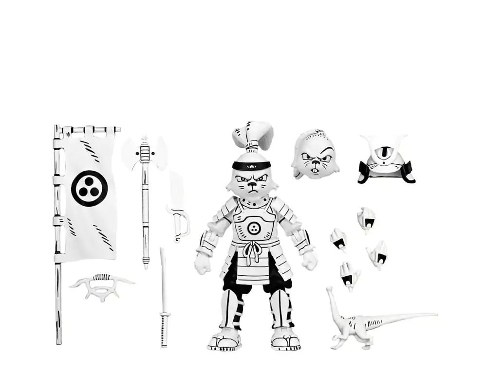 Usagi Yojimbo Actionfigur Samurai Usagi Yojimbo Black &amp; White Figure 18 cm Produktfoto
