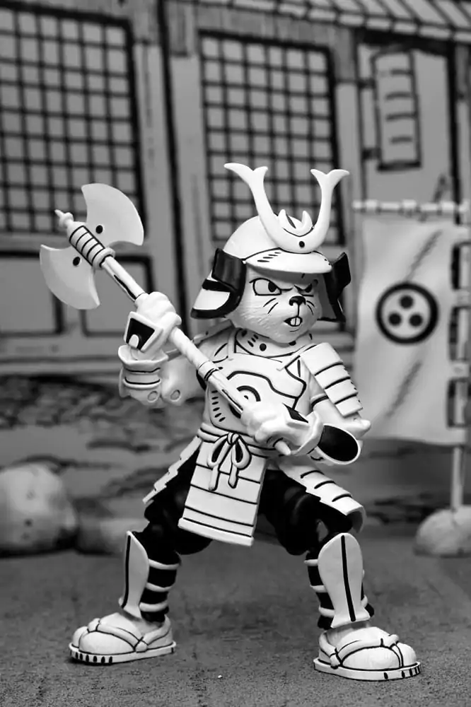 Usagi Yojimbo Actionfigur Samurai Usagi Yojimbo Black &amp; White Figure 18 cm Produktfoto