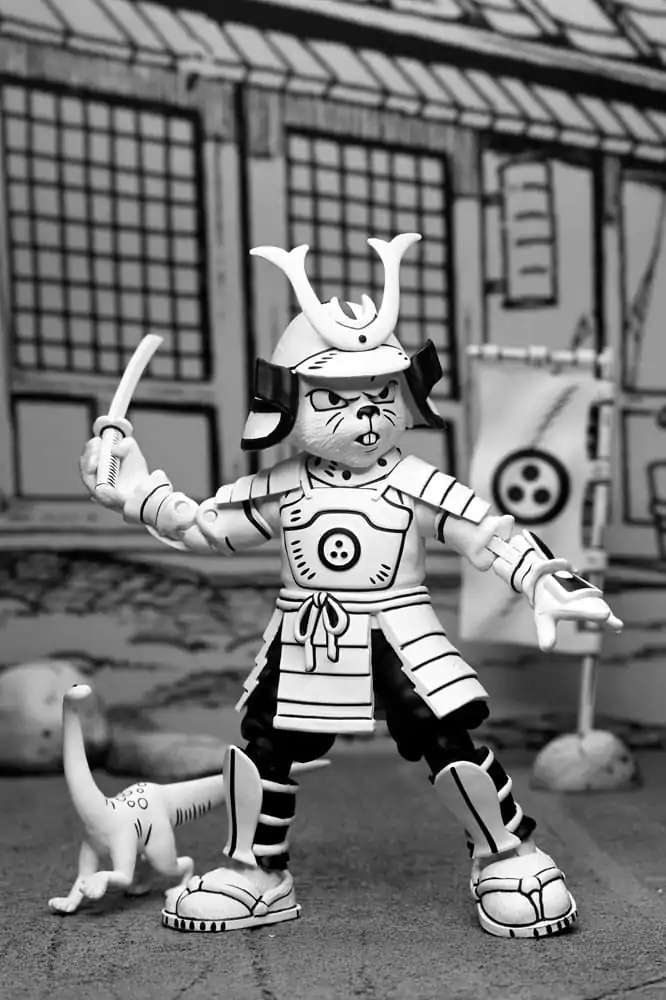 Usagi Yojimbo Actionfigur Samurai Usagi Yojimbo Black &amp; White Figure 18 cm Produktfoto