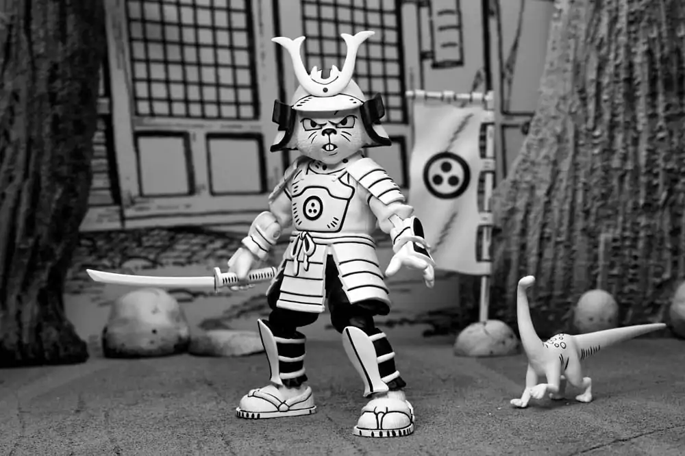 Usagi Yojimbo Actionfigur Samurai Usagi Yojimbo Black &amp; White Figure 18 cm Produktfoto