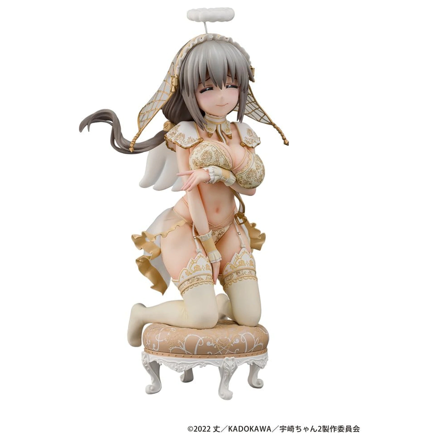 Uzaki-chan Wants to Hang Out! PVC Statue 1/7 Tsuki Uzaki Angel Ver. 19 cm Produktfoto