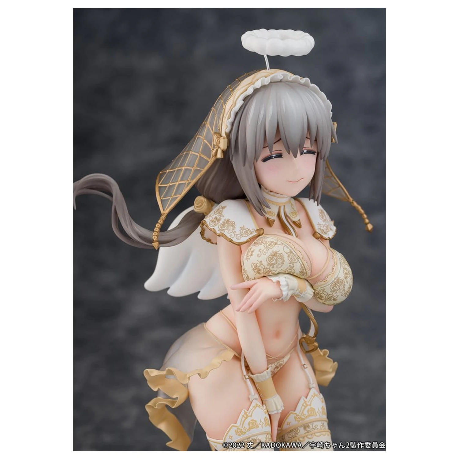 Uzaki-chan Wants to Hang Out! PVC Statue 1/7 Tsuki Uzaki Angel Ver. 19 cm Produktfoto
