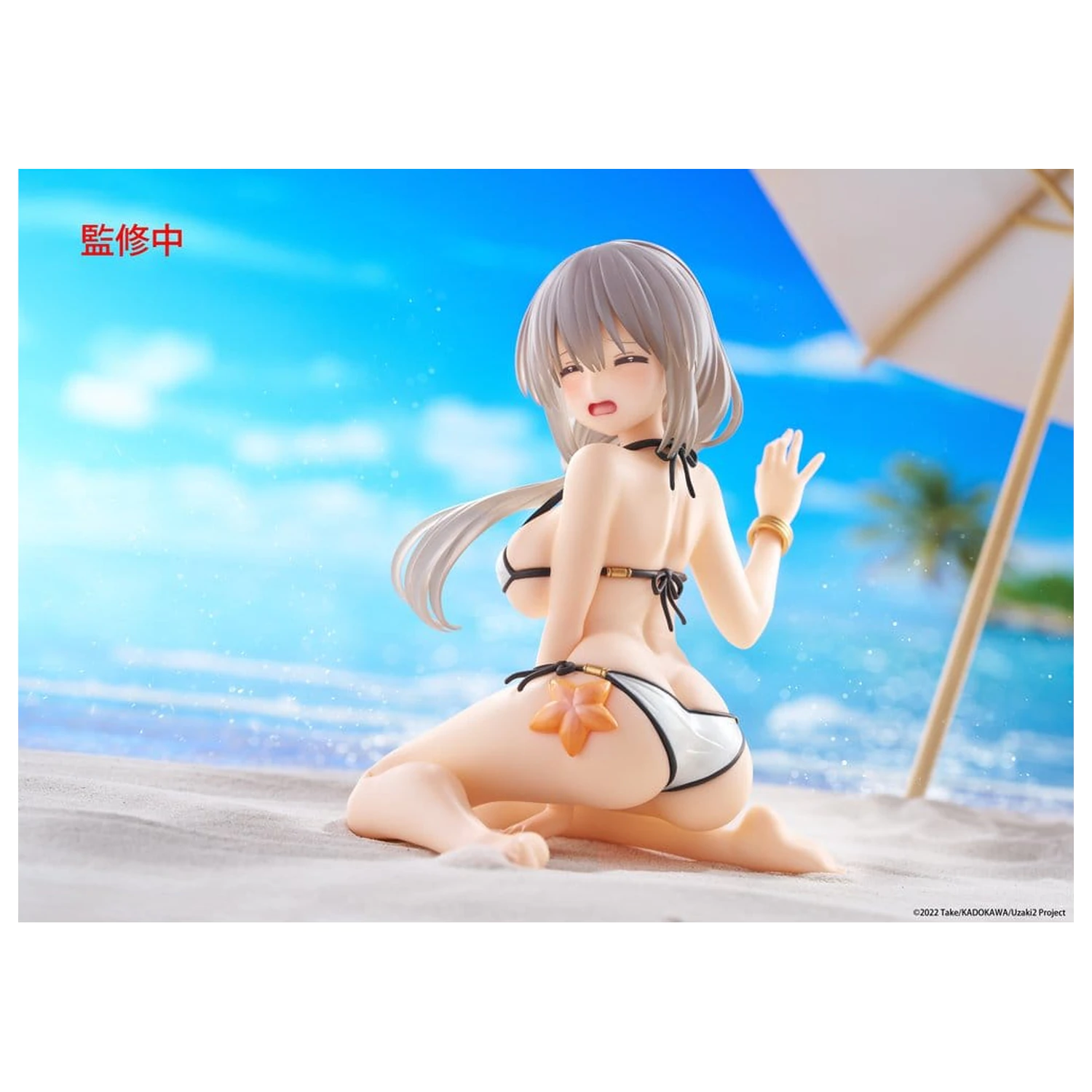 Uzaki-chan Wants to Hang Out! PVC Statue Desktop süße Figur Tsuki Uzaki (Swimwear Ver.) 13 cm Produktfoto
