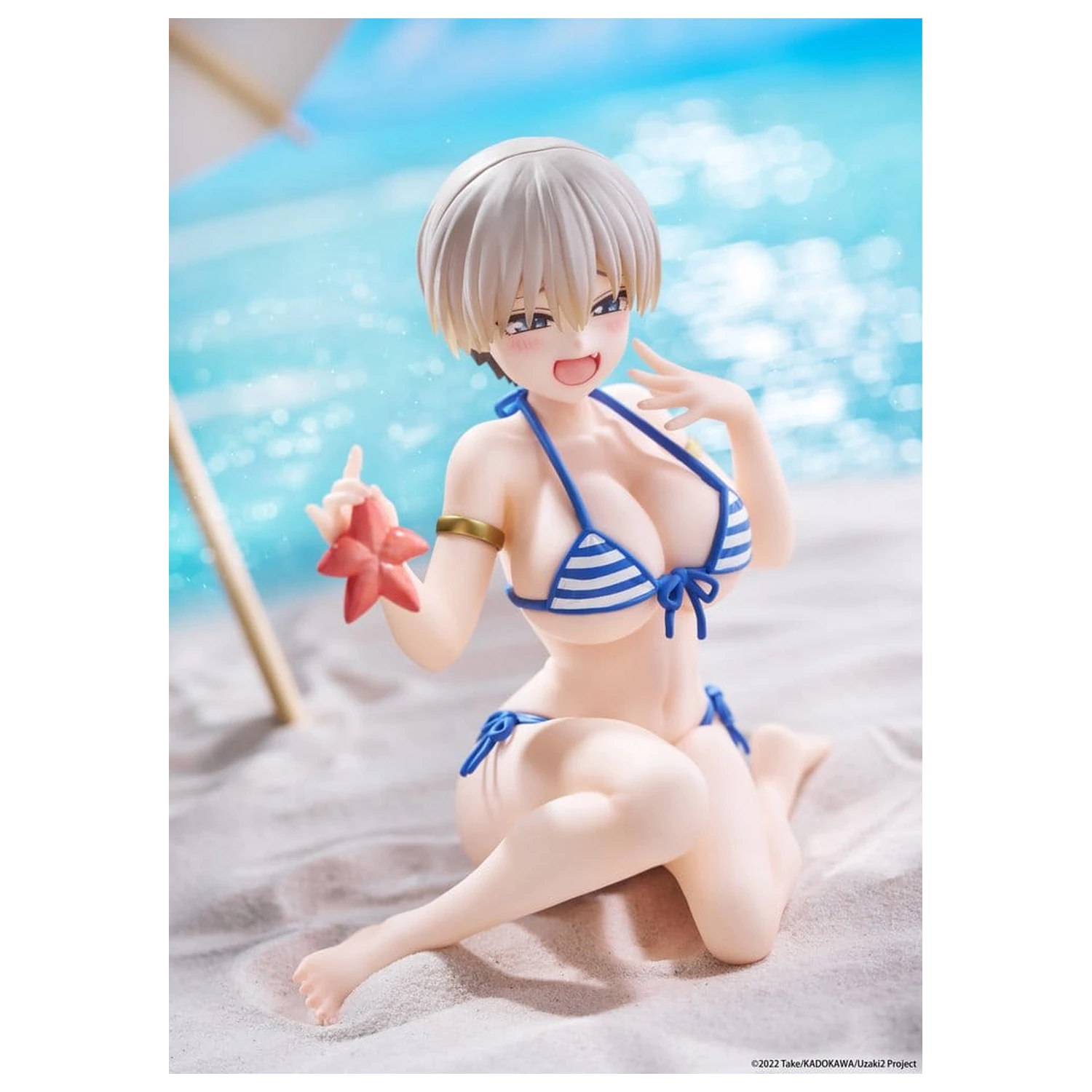 Uzaki-chan Wants to Hang Out! Desktop Cute PVC Figur Hana Uzaki (Swim wear Ver.) 13 cm Produktfoto