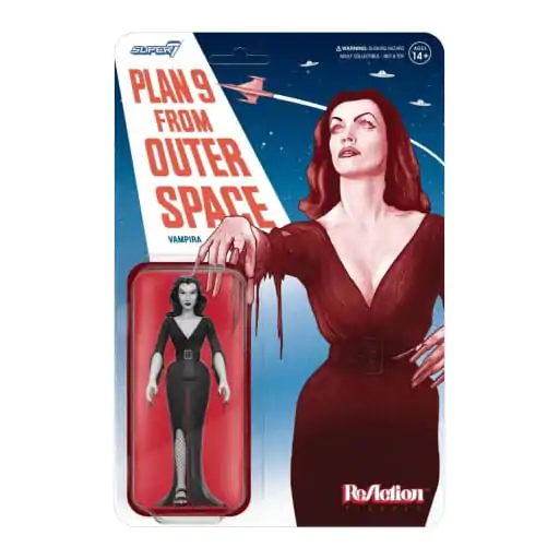 Vampira ReAction Actionfigur Wave 01 Vampira Plan 9 Grayscale 10 cm termékfotó