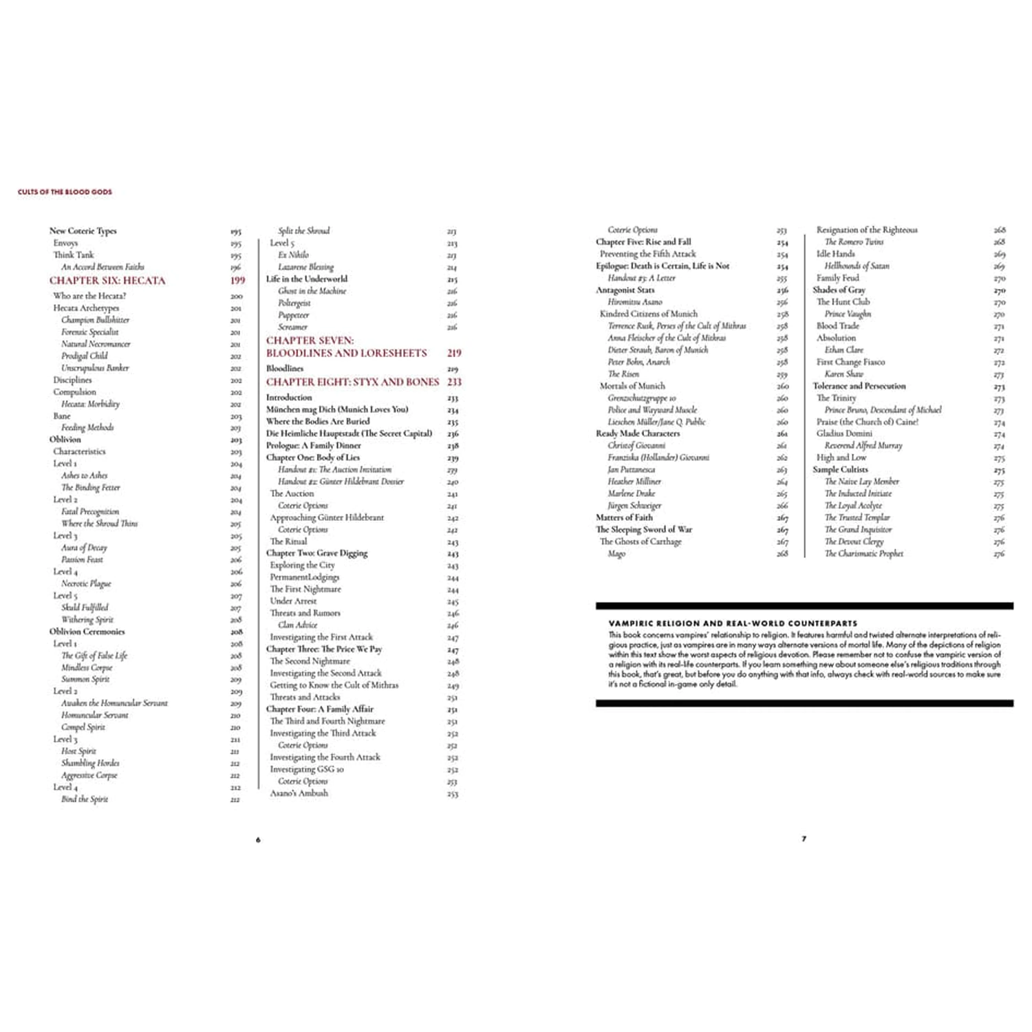 Vampire: The Masquerade 5th Edition Rollenspielbuch Cults of the Blood Gods Quellenbuch *Englische Version* Produktfoto