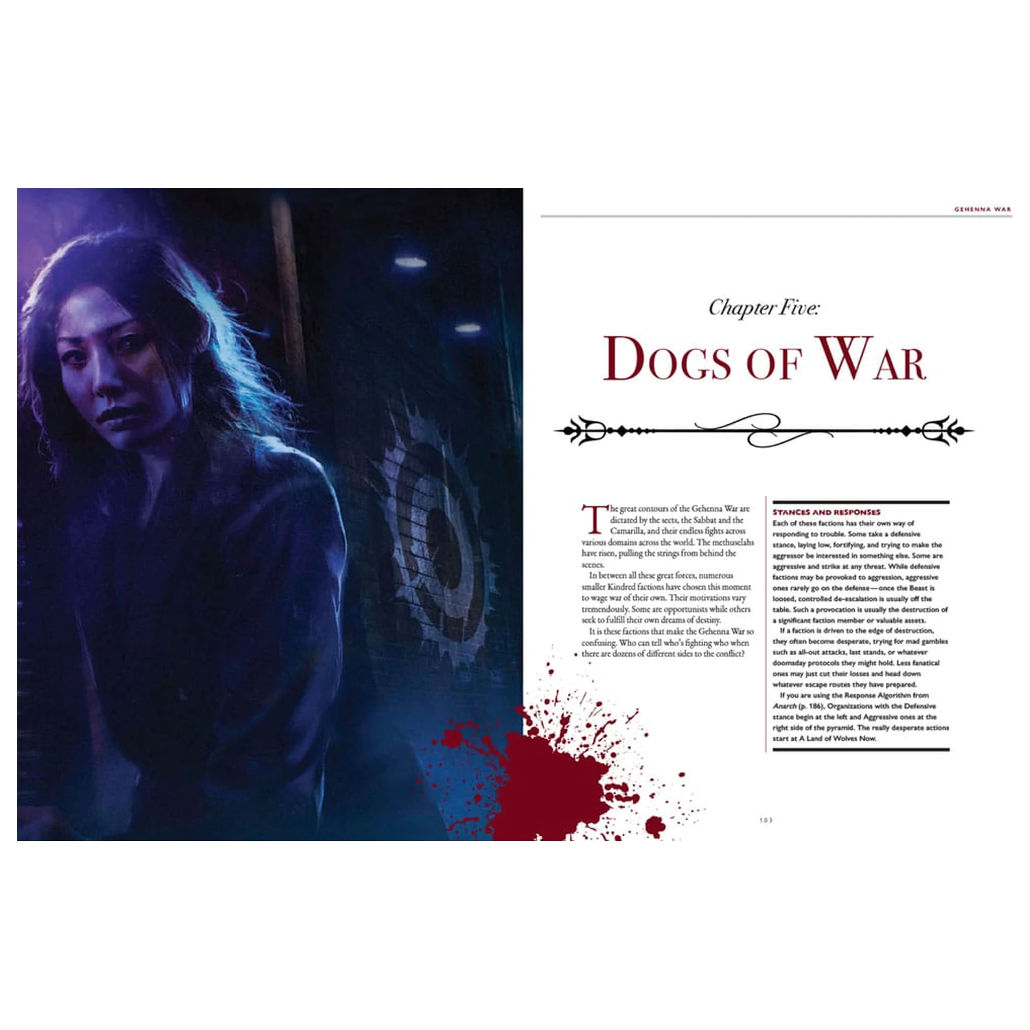 Vampire: The Masquerade 5th Edition Rollenspielbuch Gehenna War Sourcebook *Englische Version* Produktfoto