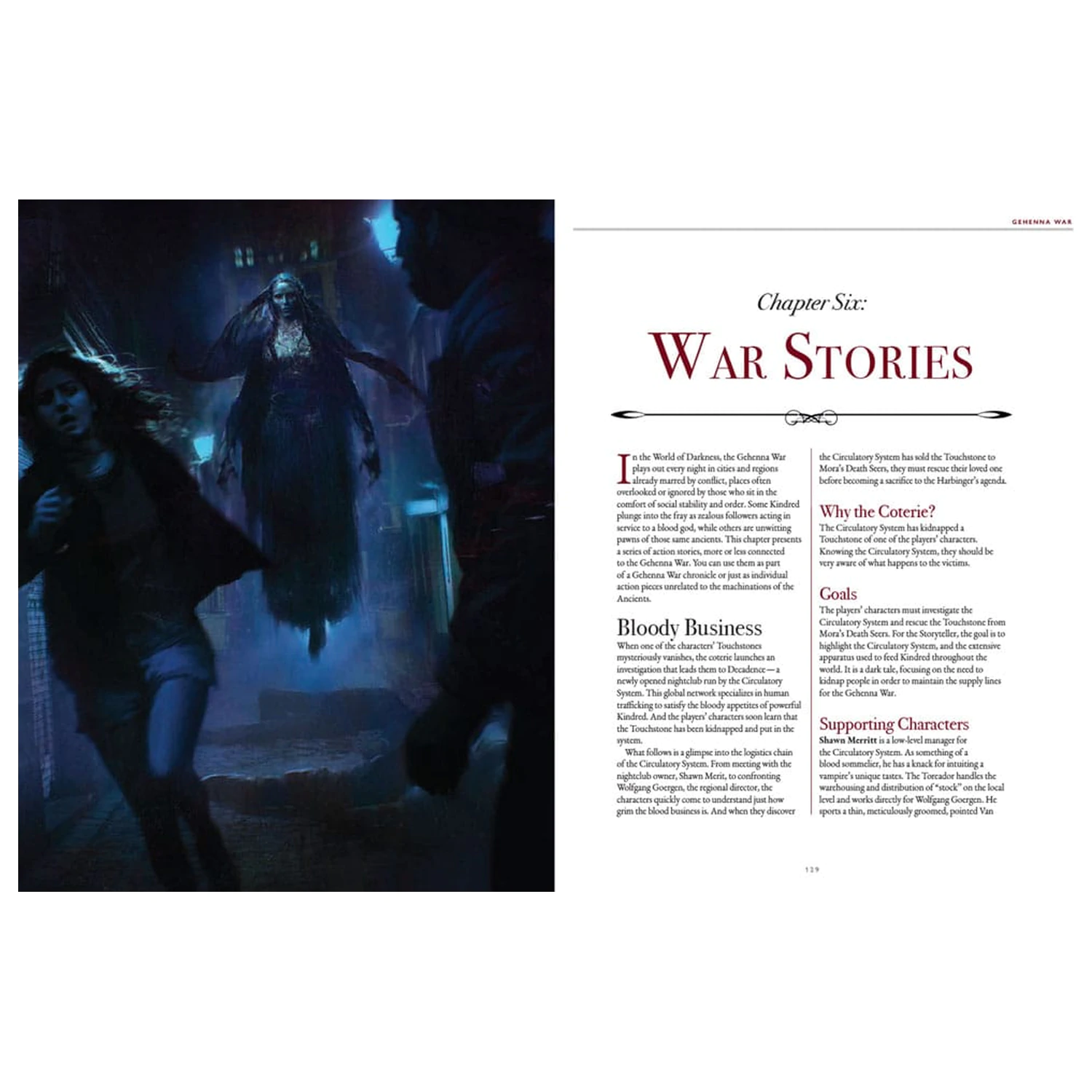 Vampire: The Masquerade 5th Edition Rollenspielbuch Gehenna War Sourcebook *Englische Version* Produktfoto