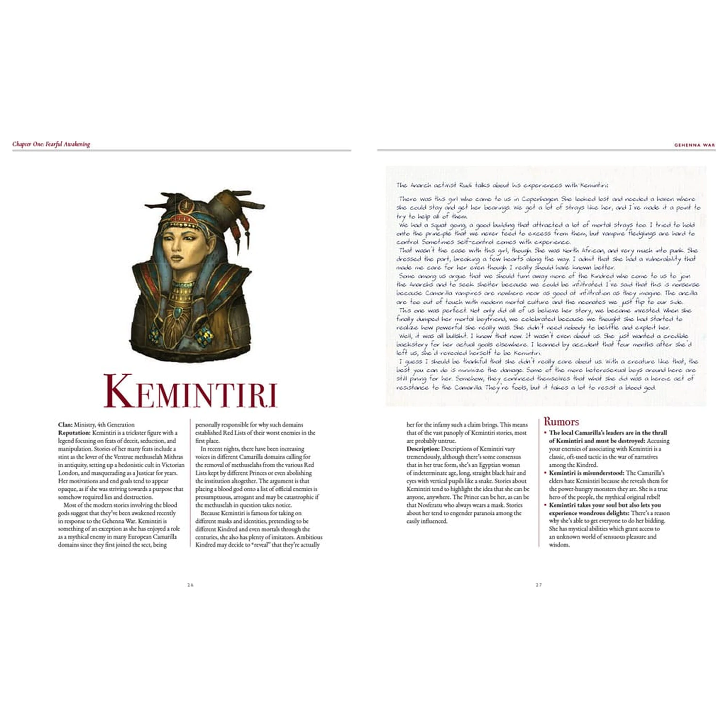 Vampire: The Masquerade 5th Edition Rollenspielbuch Gehenna War Sourcebook *Englische Version* Produktfoto