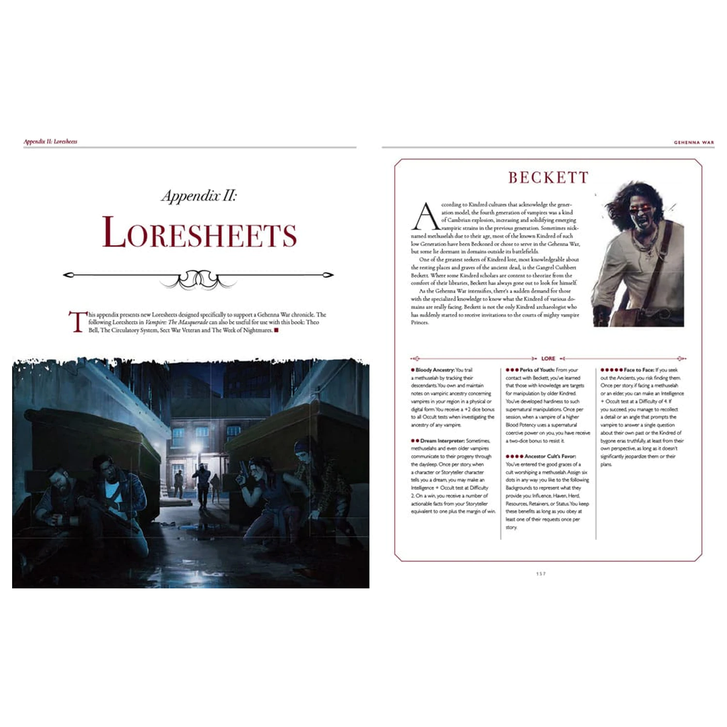 Vampire: The Masquerade 5th Edition Rollenspielbuch Gehenna War Sourcebook *Englische Version* Produktfoto
