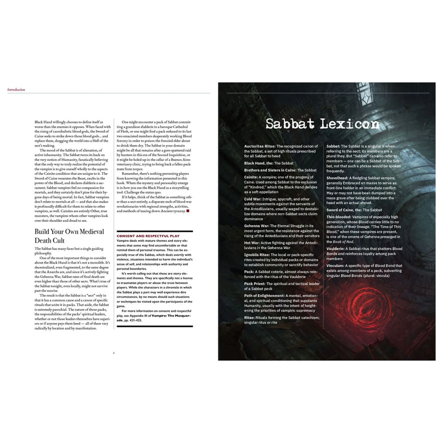 Vampire: The Masquerade 5th Edition RPG Buch Sabbat: The Black Hand Quellbuch *Englische Version* Produktfoto