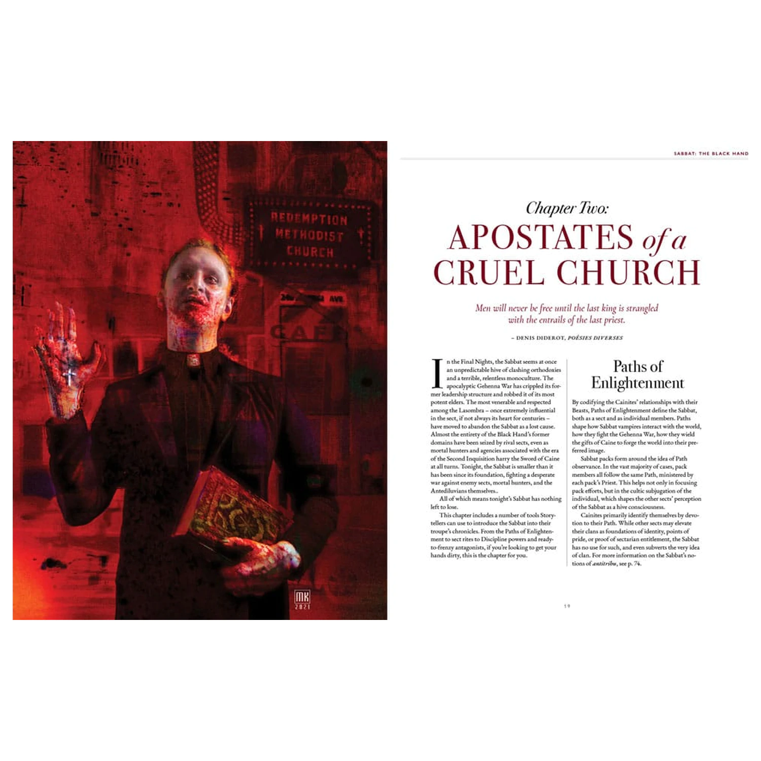 Vampire: The Masquerade 5th Edition RPG Buch Sabbat: The Black Hand Quellbuch *Englische Version* Produktfoto