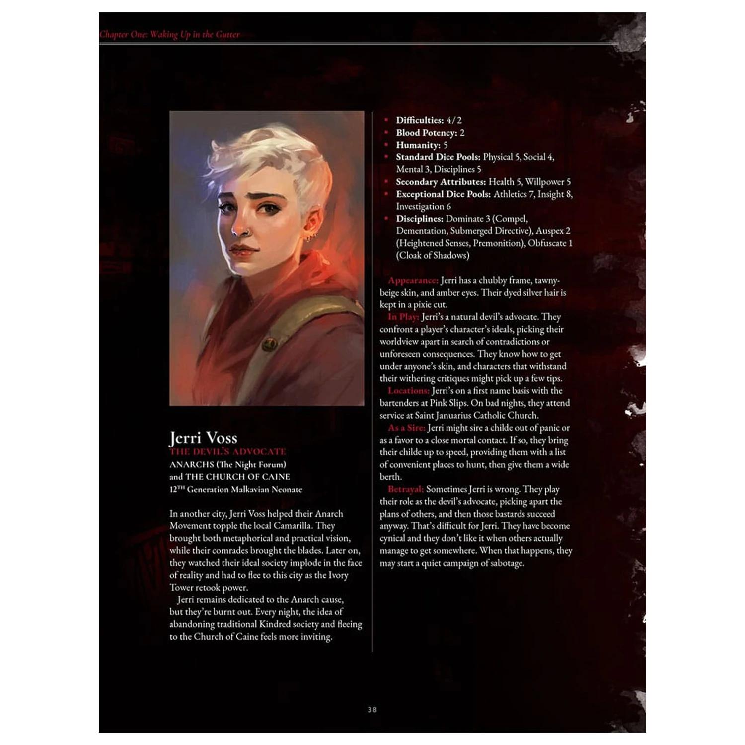 Vampire: The Masquerade 5th Edition Rollenspiel Buch The Crimson Gutter Chronicle Buch *Englische Version* Produktfoto