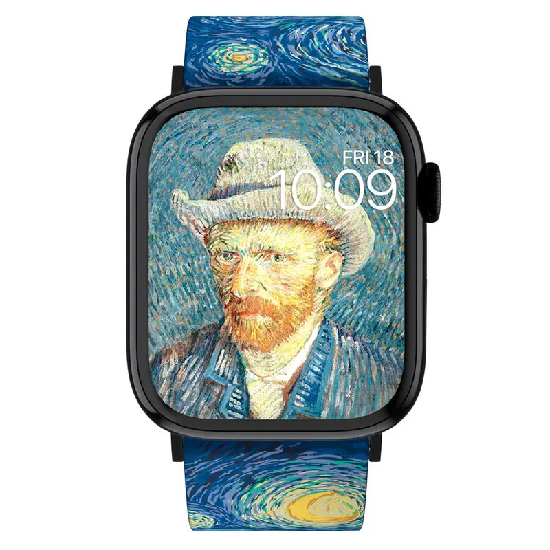 Vincent van Gogh 3D Smartwatch-Armband Starry Night Produktfoto