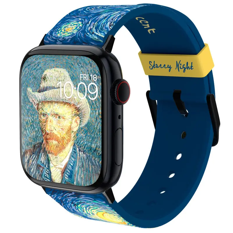 Vincent van Gogh 3D Smartwatch-Armband Starry Night Produktfoto
