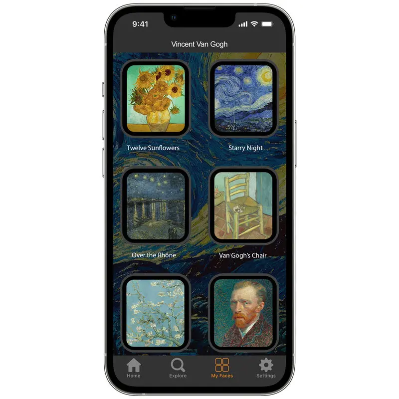 Vincent van Gogh 3D Smartwatch-Armband Starry Night Produktfoto