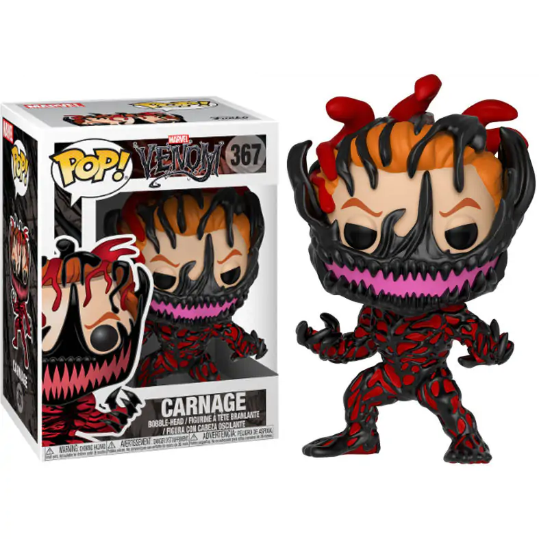 Venom POP! Marvel Vinyl Wackelkopf-Figur Carnage 9 cm Produktfoto