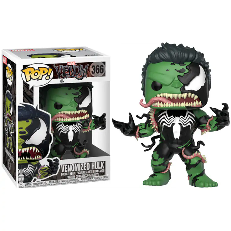 Venom POP! Marvel Vinyl Wackelkopf-Figur Venomized Hulk 9 cm Produktfoto