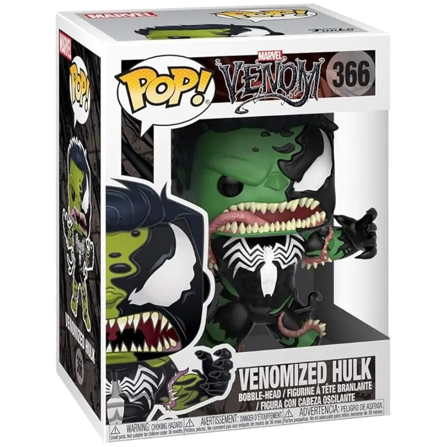 Venom POP! Marvel Vinyl Wackelkopf-Figur Venomized Hulk 9 cm Produktfoto