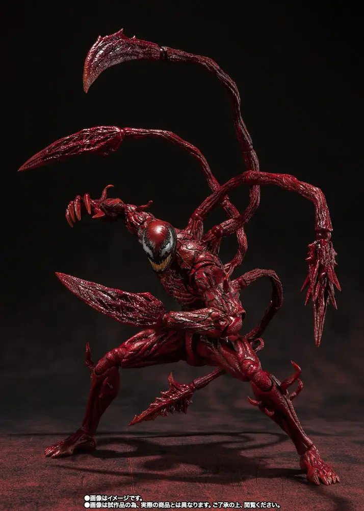 Venom: Let There Be Carnage S.H. Figuarts Actionfigur Carnage 21 cm Produktfoto