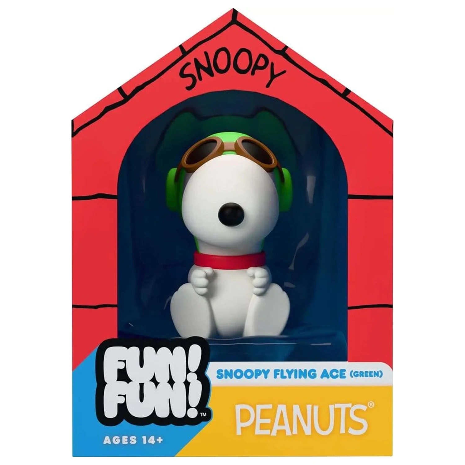 Vintage Peanuts Fun! Fun! Mini Figur Snoopy (Green Hat Flying Ace) Produktfoto