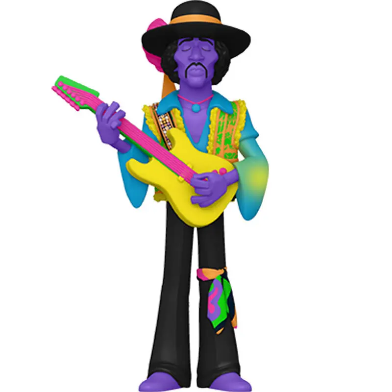Jimi Hendrix Vinyl Gold Figur BLKLT 13 cm Produktfoto