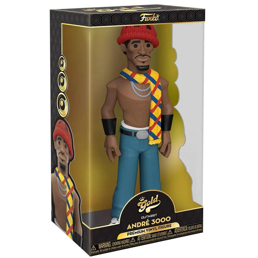 Outkast Vinyl Gold Figur Andre3000 (Black & Gold Suit) 30 cm Produktfoto
