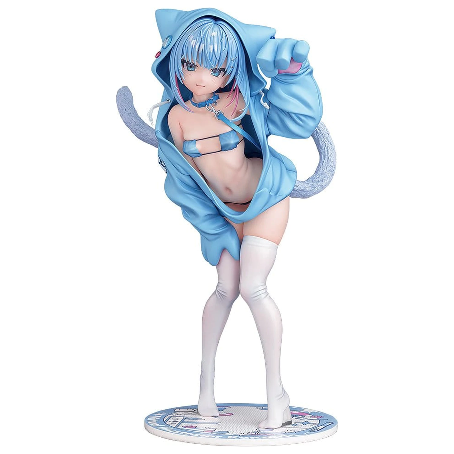 Virtual illustrator Kanzarin PVC Figur 1/6 Kanzarin-chan: Cat-Eared Hoodie Ver. 26 cm Produktfoto