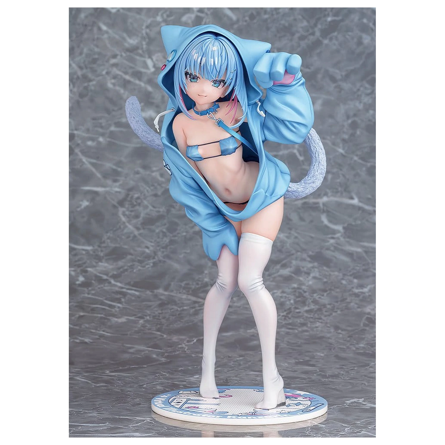 Virtual illustrator Kanzarin PVC Figur 1/6 Kanzarin-chan: Cat-Eared Hoodie Ver. 26 cm Produktfoto