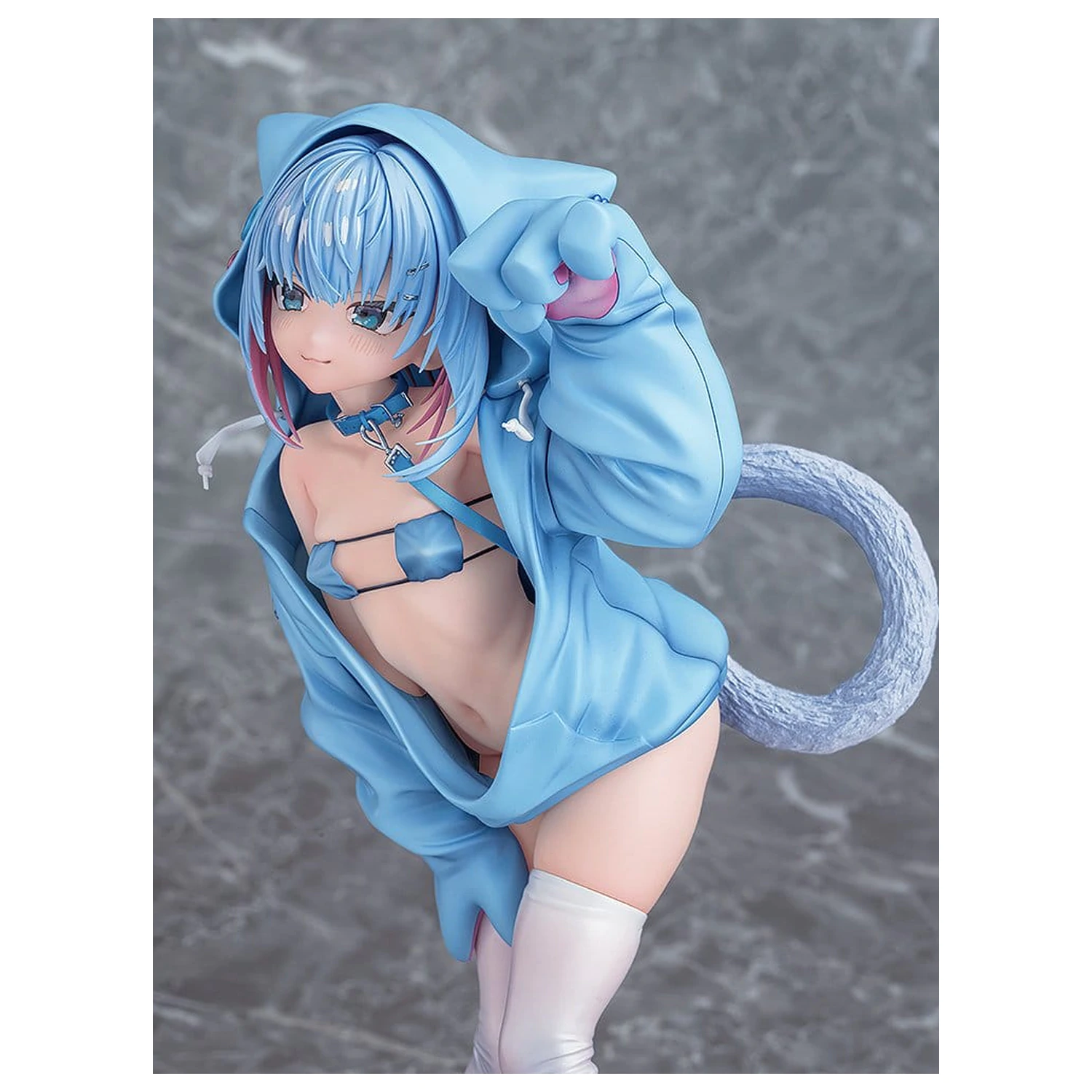 Virtual illustrator Kanzarin PVC Figur 1/6 Kanzarin-chan: Cat-Eared Hoodie Ver. 26 cm Produktfoto