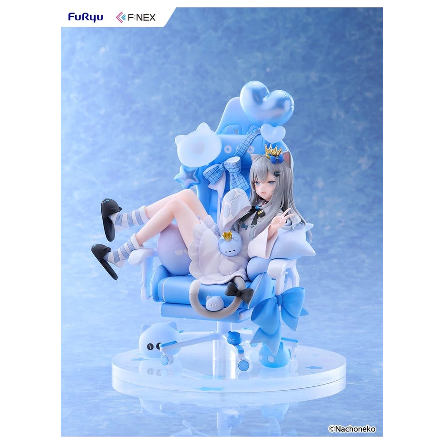 Virtual YouTuber F:NEX PVC Figur 1/7 Nachoneko Birthday Ver. 24 Zentimeter Produktfoto