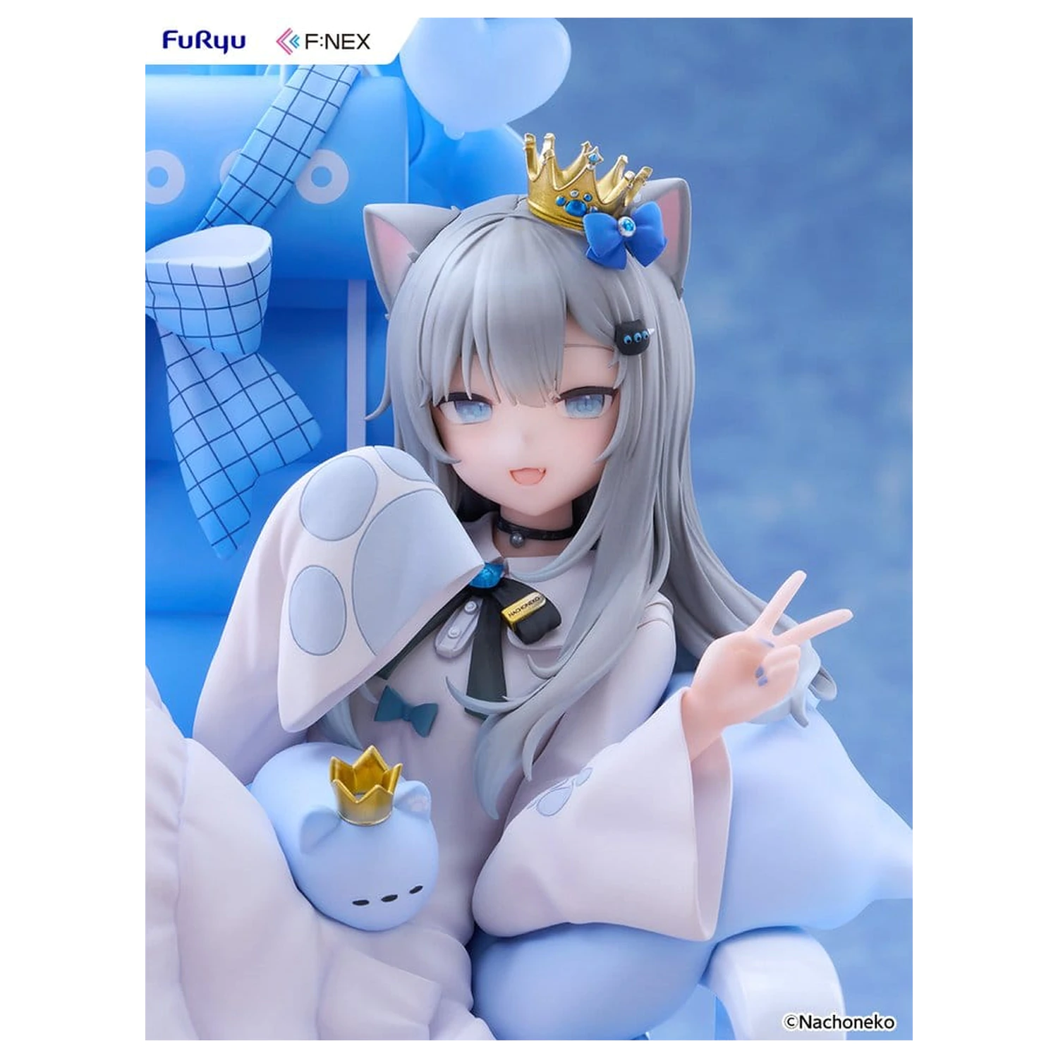 Virtual YouTuber F:NEX PVC Figur 1/7 Nachoneko Birthday Ver. 24 Zentimeter Produktfoto