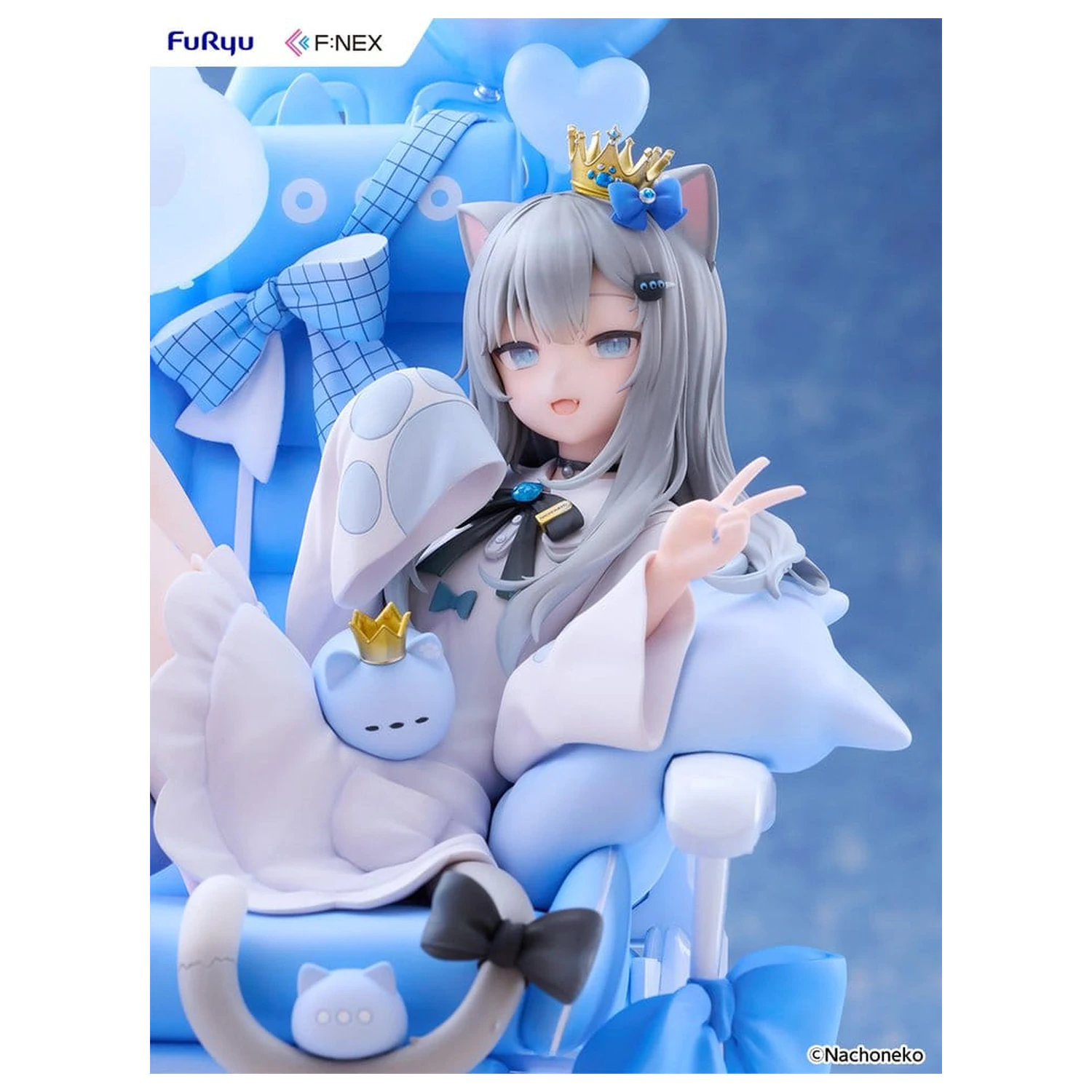 Virtual YouTuber F:NEX PVC Figur 1/7 Nachoneko Birthday Ver. 24 Zentimeter Produktfoto