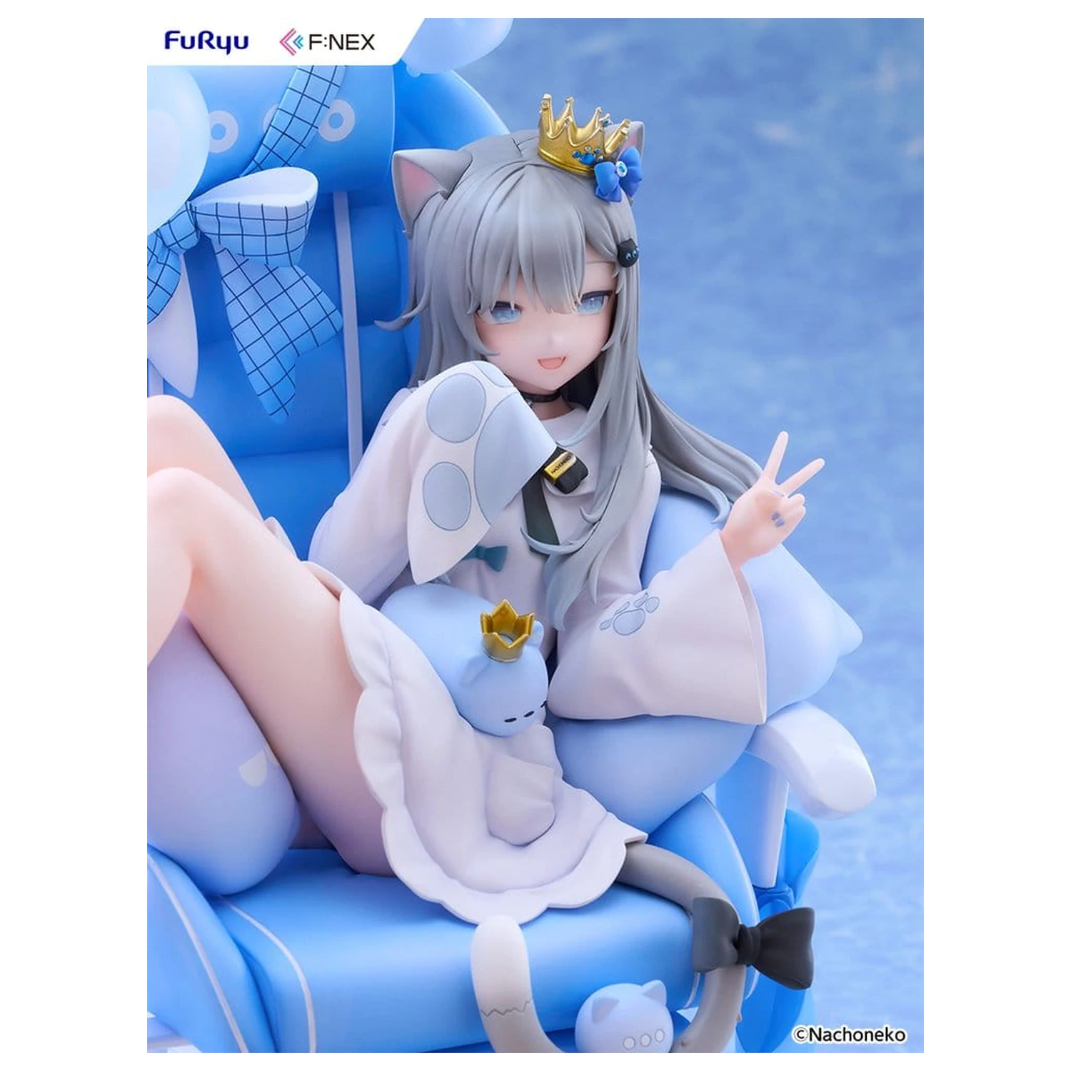Virtual YouTuber F:NEX PVC Figur 1/7 Nachoneko Birthday Ver. 24 Zentimeter Produktfoto