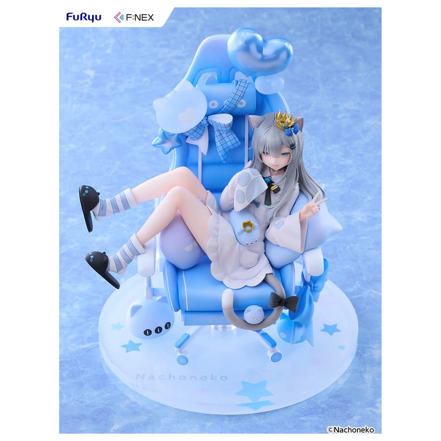 Virtual YouTuber F:NEX PVC Figur 1/7 Nachoneko Birthday Ver. 24 Zentimeter Produktfoto