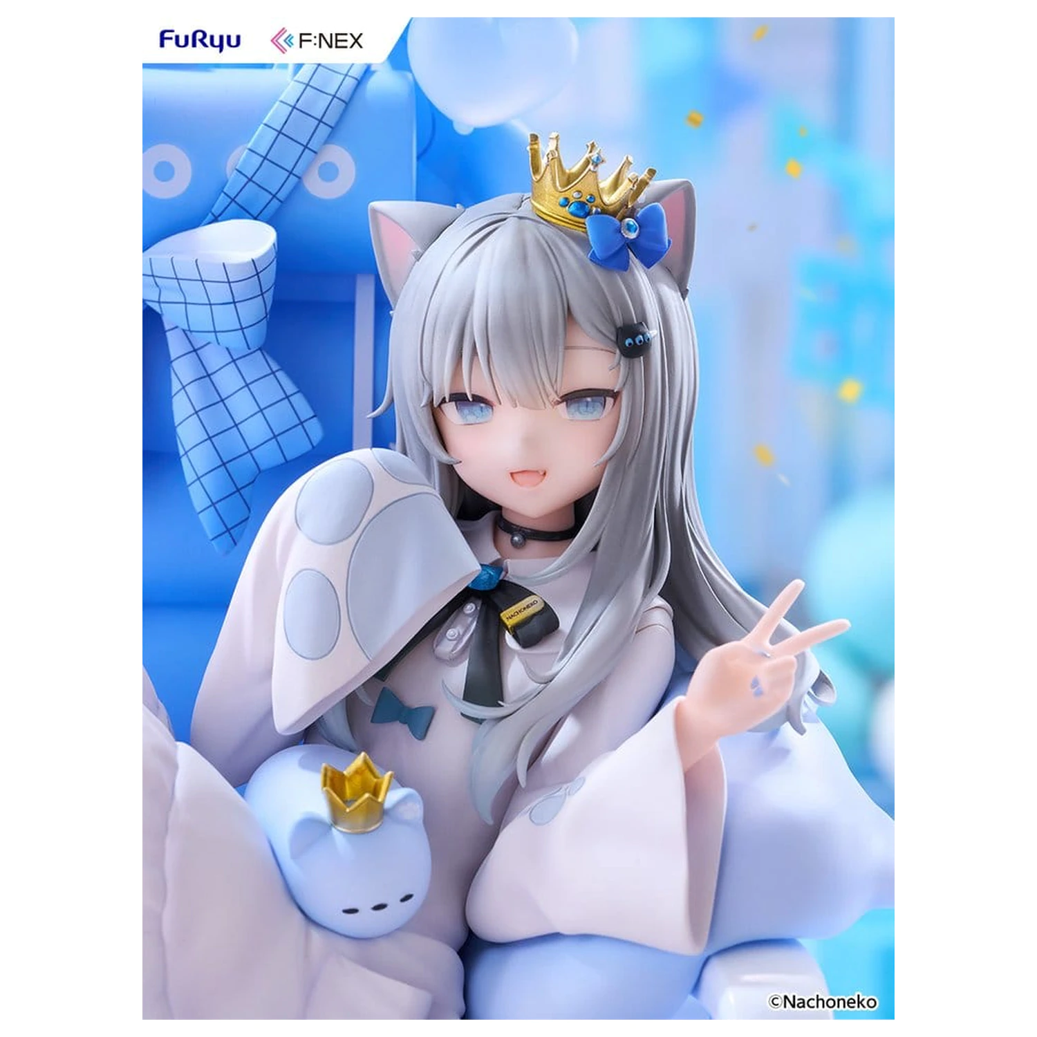 Virtual YouTuber F:NEX PVC Figur 1/7 Nachoneko Birthday Ver. 24 Zentimeter Produktfoto
