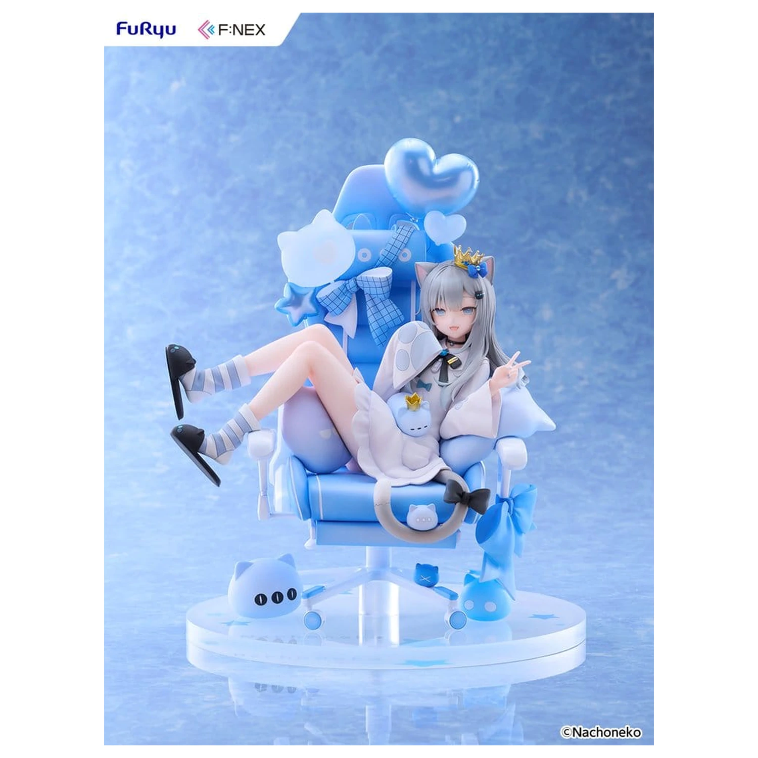 Virtual YouTuber F:NEX PVC Figur 1/7 Nachoneko Birthday Ver. 24 Zentimeter Produktfoto