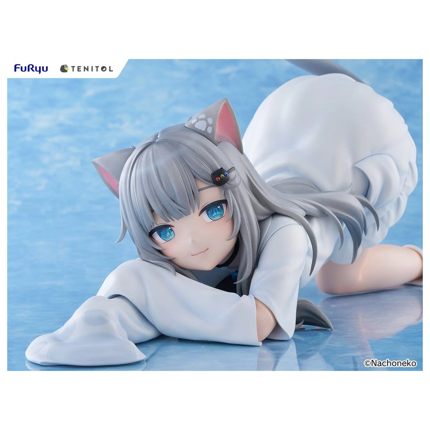 Virtual Youtuber Tenitol Big Noodle Stopper PVC Figur Nachoneko 18 cm Produktfoto