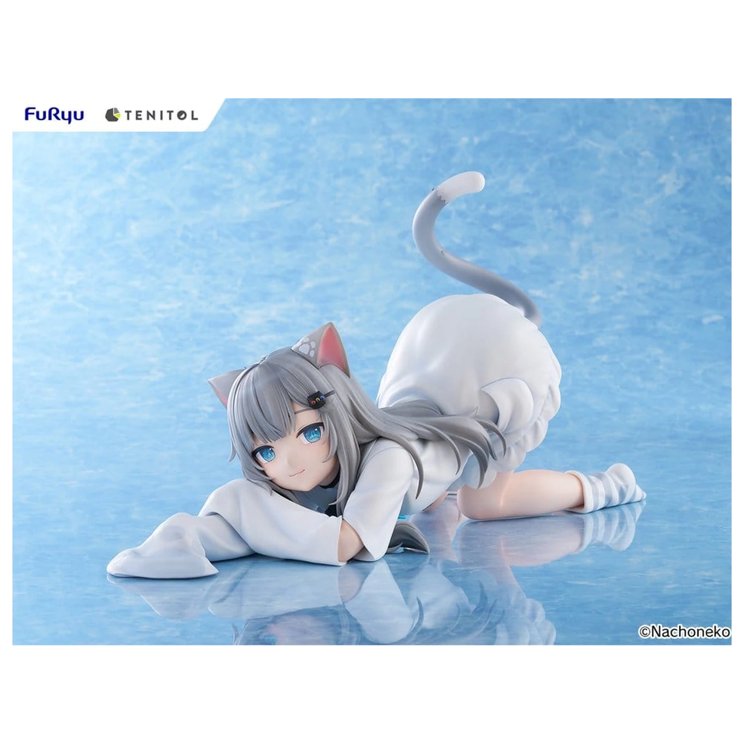Virtual Youtuber Tenitol Big Noodle Stopper PVC Figur Nachoneko 18 cm Produktfoto