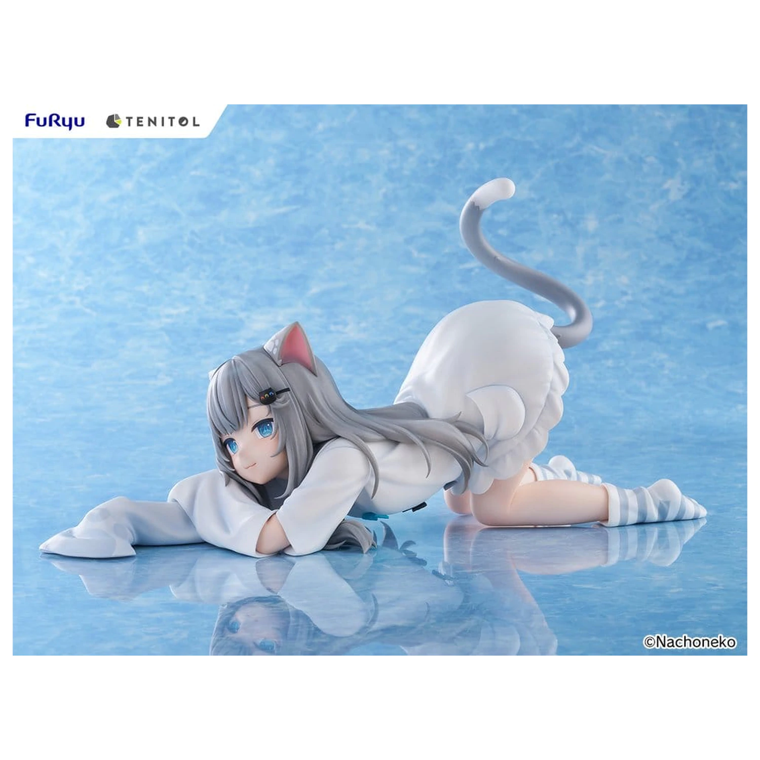 Virtual Youtuber Tenitol Big Noodle Stopper PVC Figur Nachoneko 18 cm Produktfoto